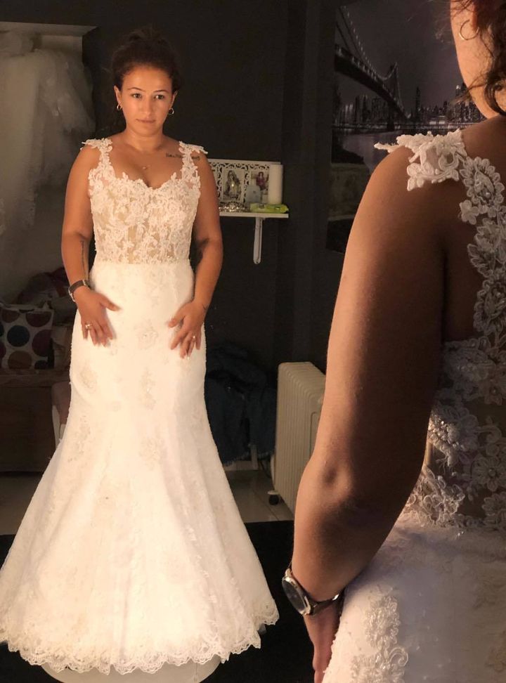 Cansu Tasçı Couture 4 Balık Kesim Sırt Dekolteli Göğüs Dekolteli Gelinlik