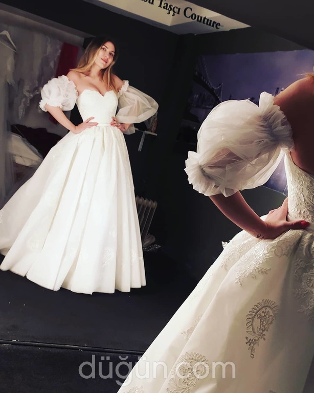 Cansu Tasçı Couture 3 Prenses Kesim Straplez Sırt Dekolteli Gelinlik