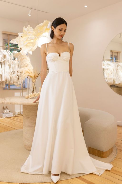 Pearl – Saten Sade Gelinlik - 1