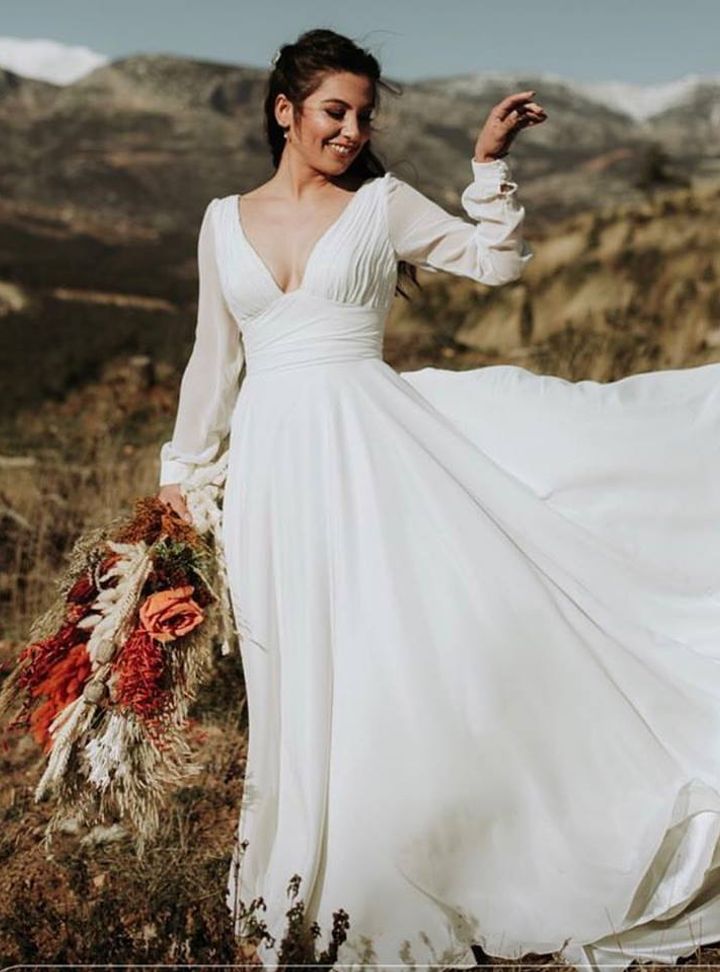 Balon Kol A Kesim Gelinlik