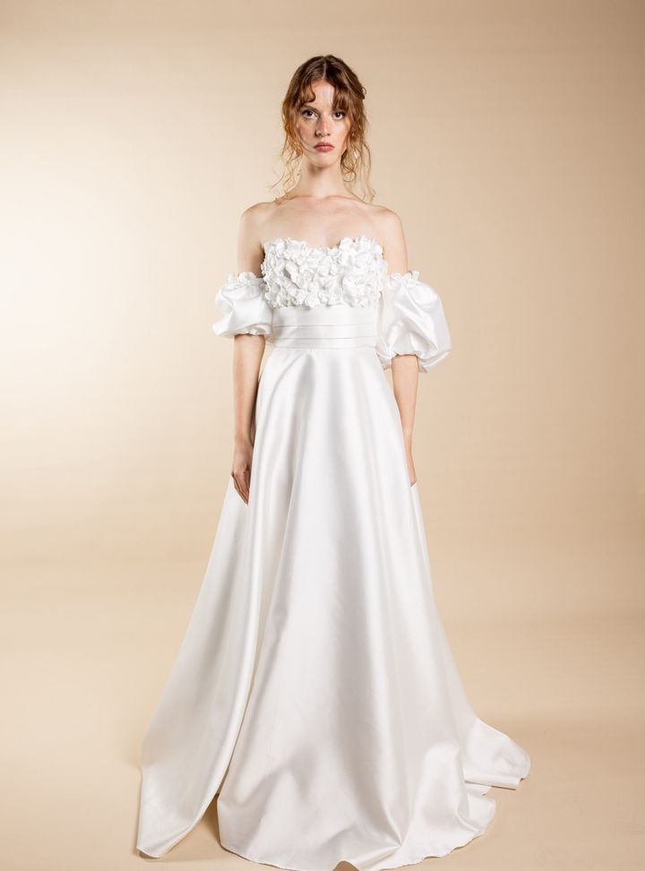 Straplez A Kesim Gelinlik