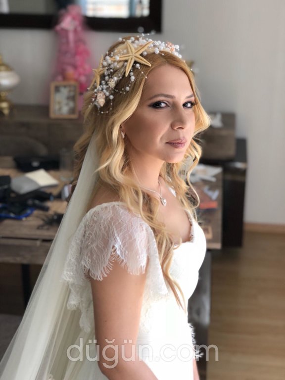 Su Dalgalı Dış Çekim Gelin Saçı