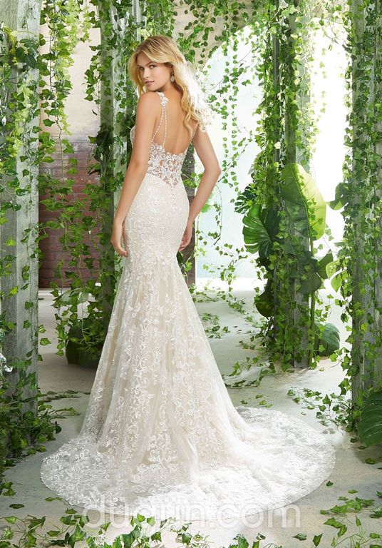 Wow Fashion Bride 28 Balık kesim Straplez Romantik gelinlik - 1