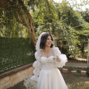 Balon Kol Prenses Nikah Elbisesi