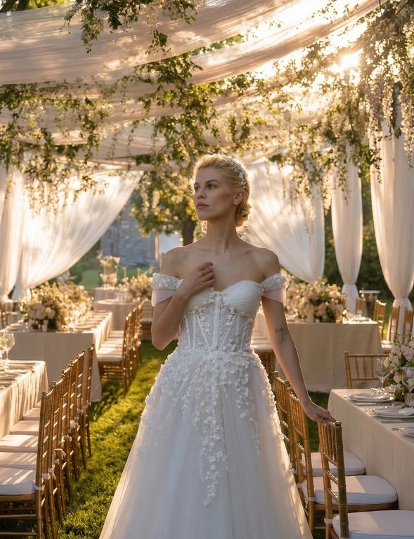 NSC 50 A Kesim Helen Sırt Dekolteli Gelinlik 3