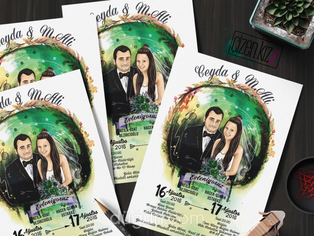 Çizen Kız Davetiye