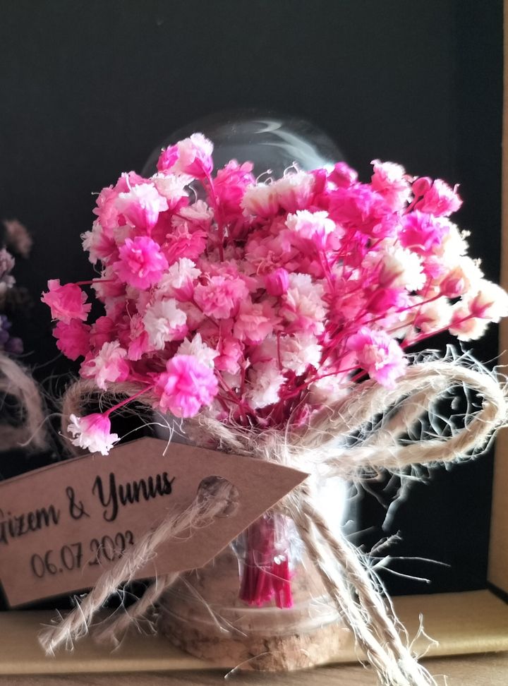 Kuru Çiçek Detaylı Nikah Şekeri