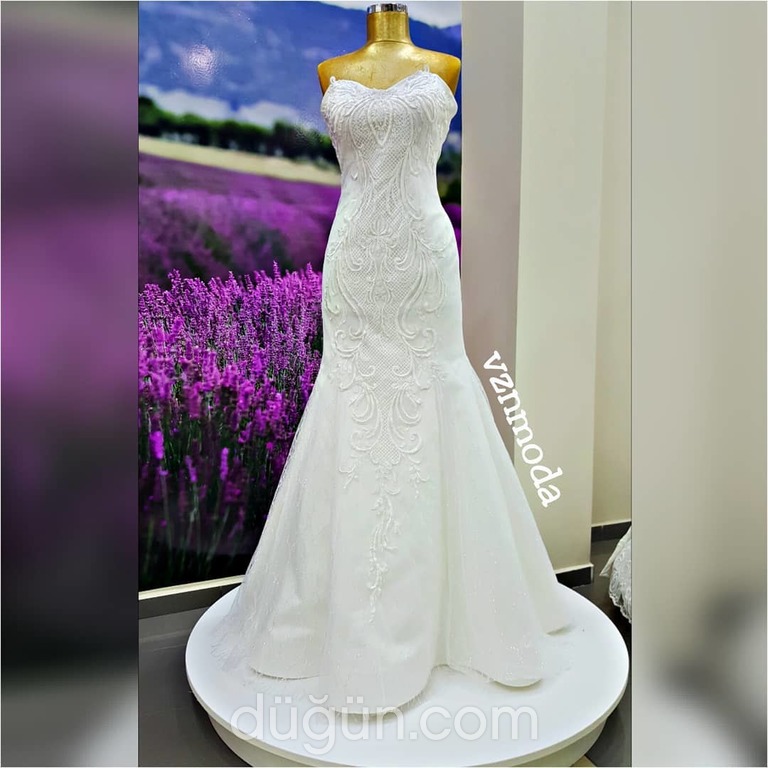 VZN Moda & Gelinlik 23 Balık kesim Straplez Romantik gelinlik