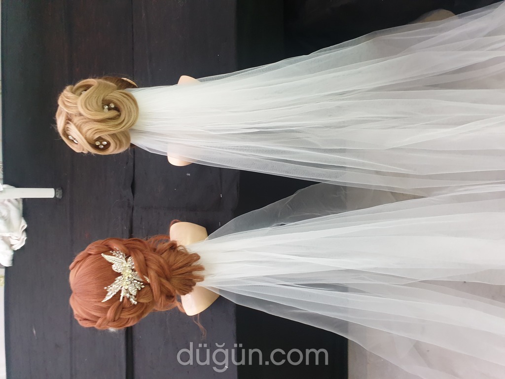 Sevim Gold Mirror Saç Türban Makyaj