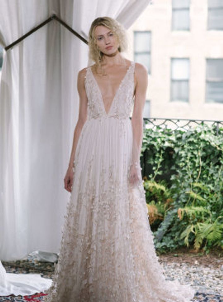 Dcey Alexandra Grecco-Iris Çiçekli Gelinlik