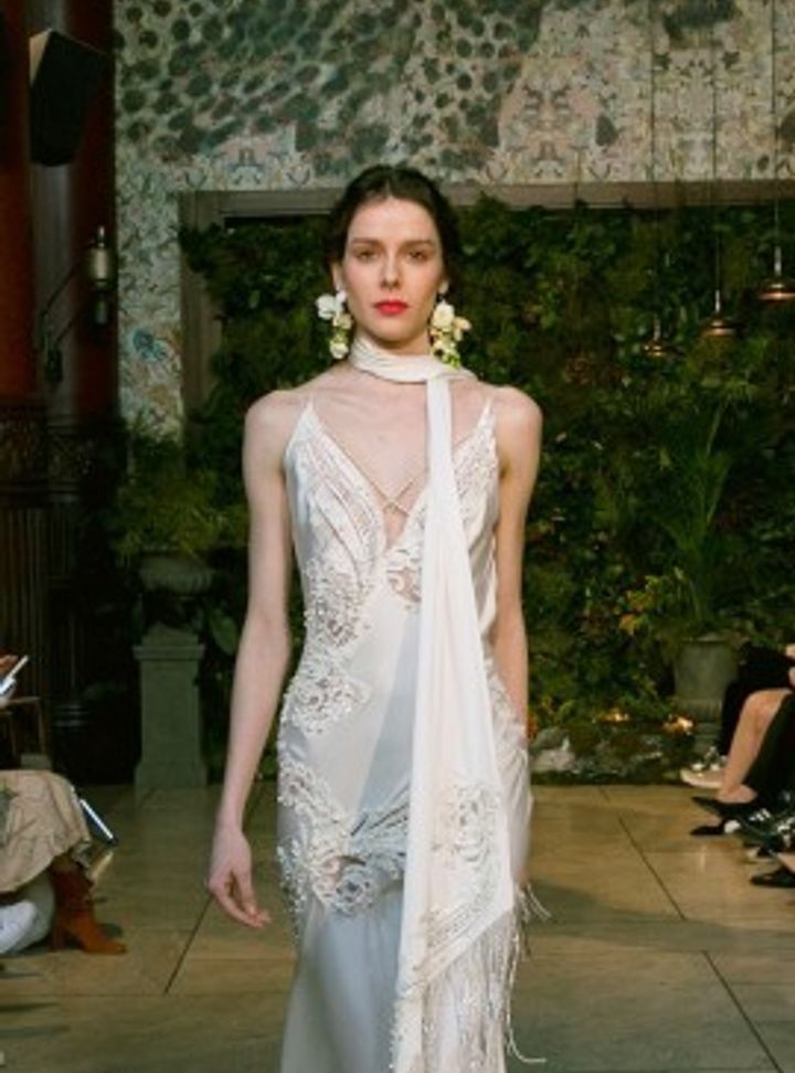 Dcey Tuvanam Bridal-İncili Saten Gelinlik