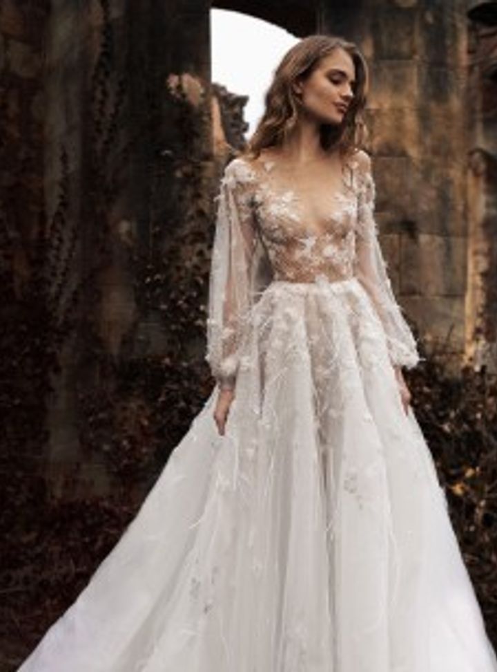 Dcey Paolo Sebastian-Kuşlu Gelinlik