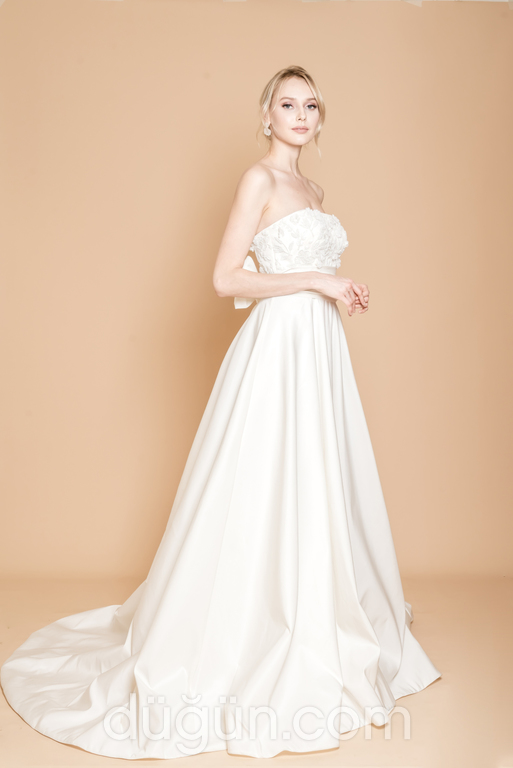 Dcey Bridal Cassia Gelinlik Prenses kesim Straplez Romantik gelinlik - 1