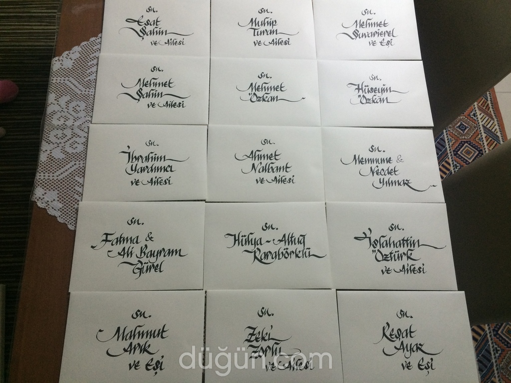 Burak Kaligrafi Ve Davetiye Yazımı