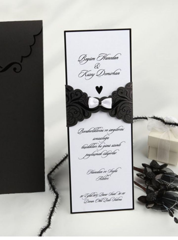 Kitap Ayracı Formunda Davetiye