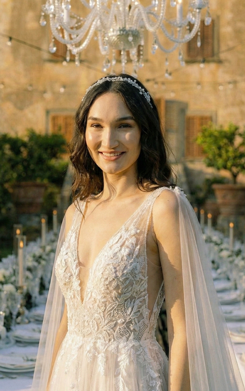 IDGA-2229-25 A Kesim Helen Tarlatansız Gelinlik 4