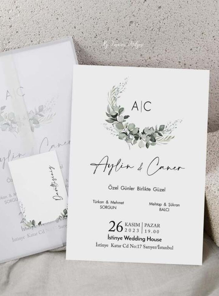 RYTA-16-25 Sade Düğün Davetiye