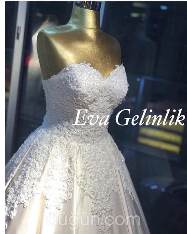 EVA 33 Prenses kesim Straplez Romantik gelinlik - 1