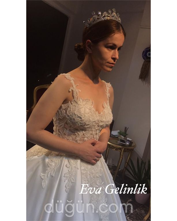 EVA 19 Prenses kesim Straplez Romantik gelinlik - 2