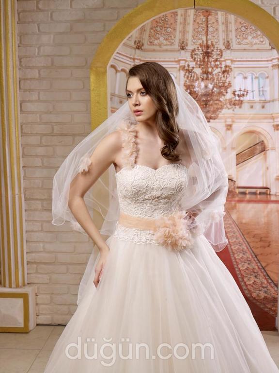 TG-1532  Prenses kesim Straplez Romantik gelinlik - 2