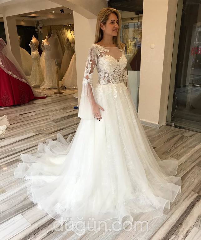 Kayık Yaka Gelinlikler