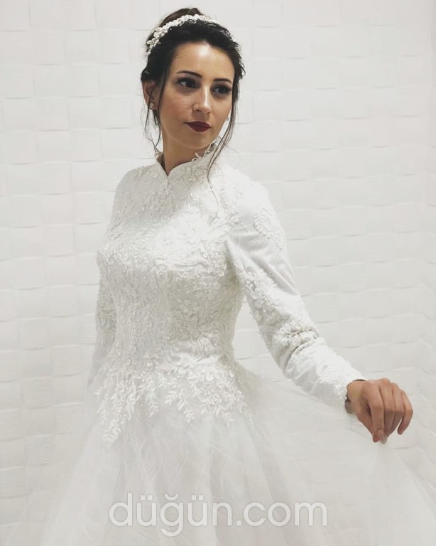 Sinem Zerenoğlu Moda Evi 26 A kesim Hakim yaka Tesettür gelinlik - 2