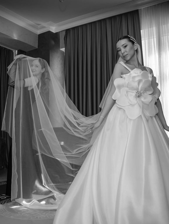 çiçek A Kesim Straplez Göğüs Dekolteli Gelinlik 2