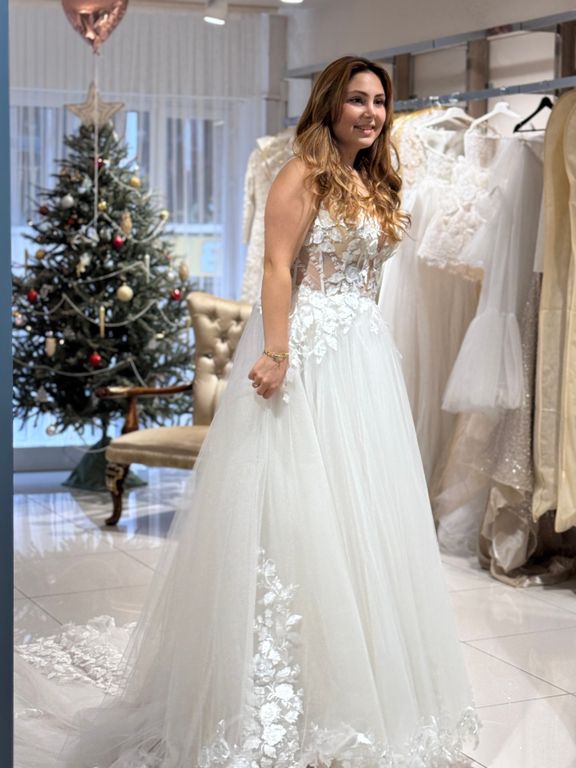 trent model A Kesim Helen Straplez Gelinlik 2