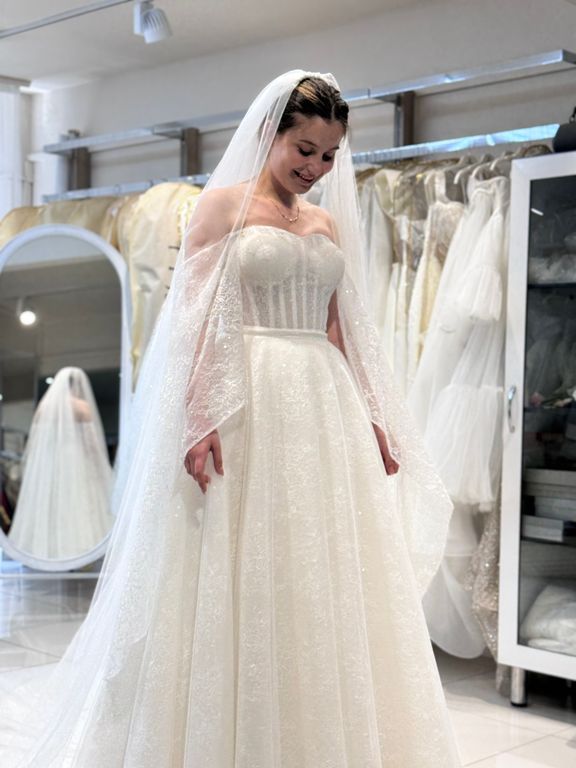 pienta  A Kesim Helen Straplez Gelinlik 2