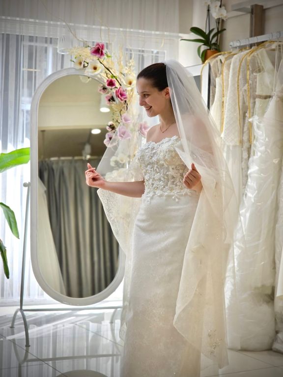 pienta  A Kesim Helen Straplez Gelinlik 3