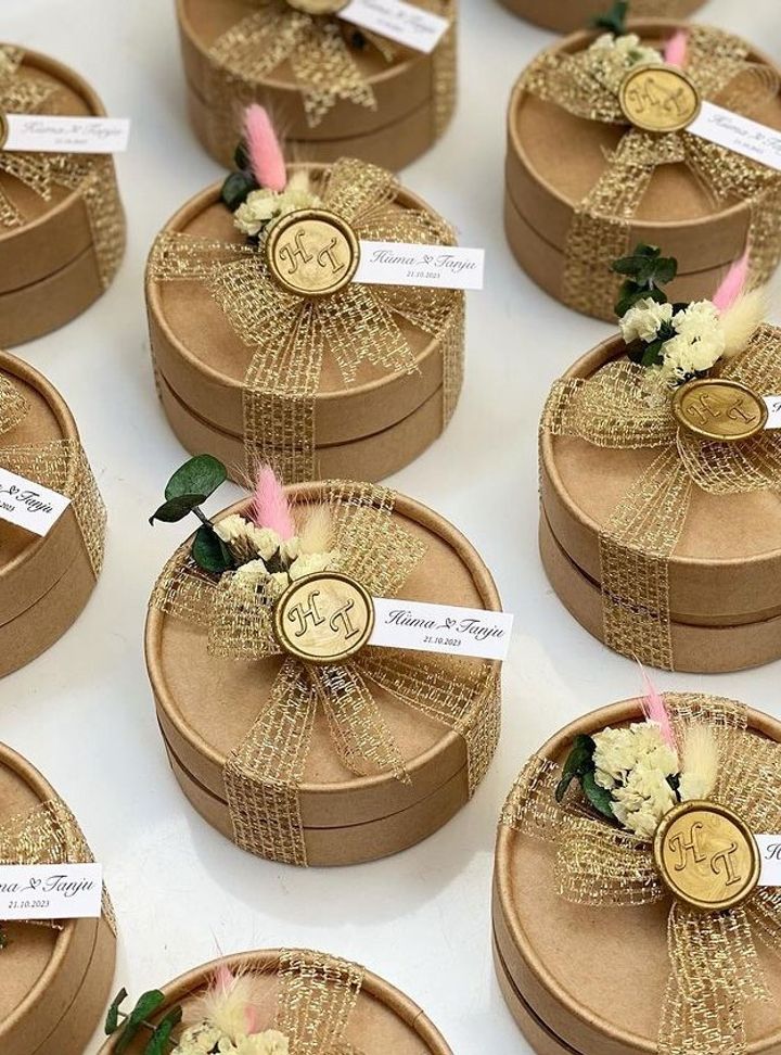 Mühürlü Rustik Nikah Şekeri 