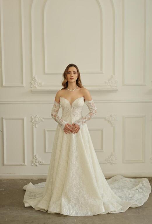 Straplez A Kesim Gelinlik