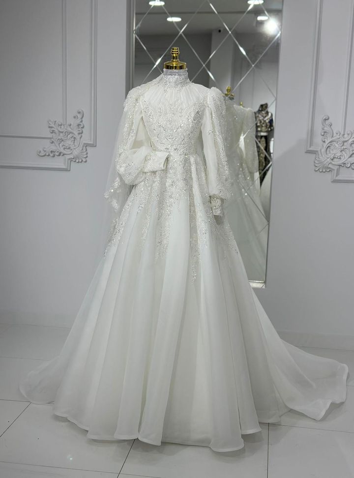 Balon Kol A Kesim Gelinlik