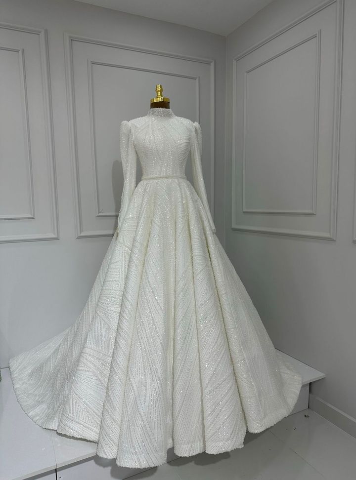 Balon Kol A Kesim Gelinlik