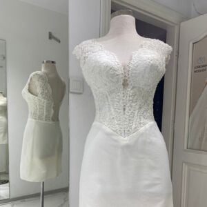 Straplez Mini Nikah Elbisesi