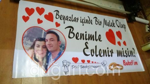 Evlenme Teklifi Pankartı