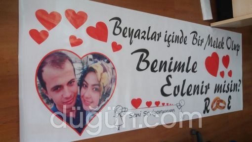 Evlenme Teklifi Pankartı