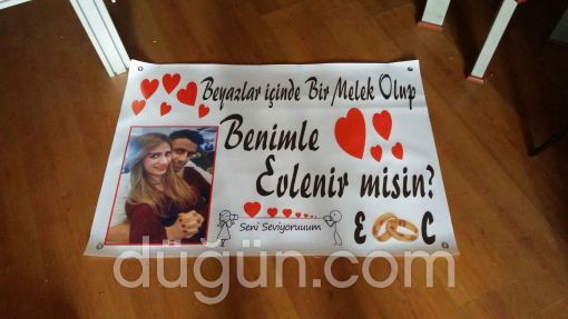 Evlenme Teklifi Pankartı