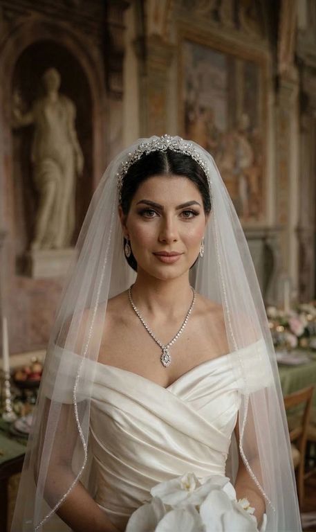 BPG-10-25 Balık Kesim Tarlatansız Düşük Omuz Gelinlik 3