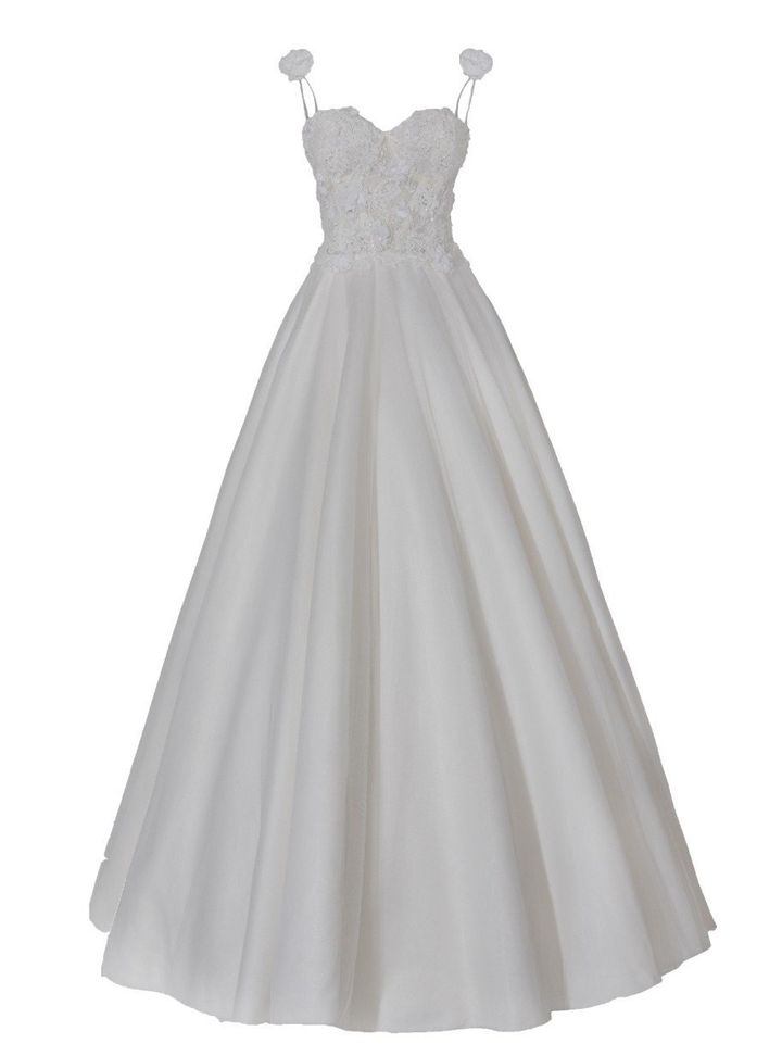 CMG009  A Kesim Straplez Sırt Dekolteli Gelinlik