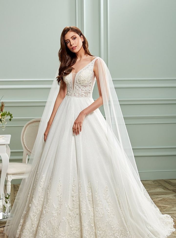 DB-113 A Kesim Bohem Sırt Dekolteli Gelinlik