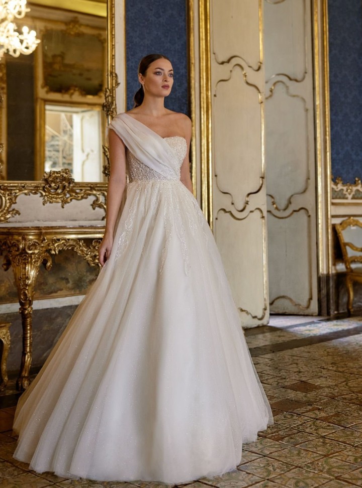 DB-34 A Kesim Bohem Sırt Dekolteli Gelinlik