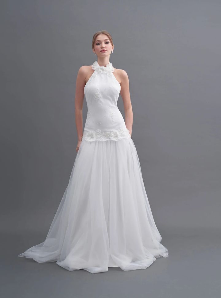 Halter Yaka Gelinlik