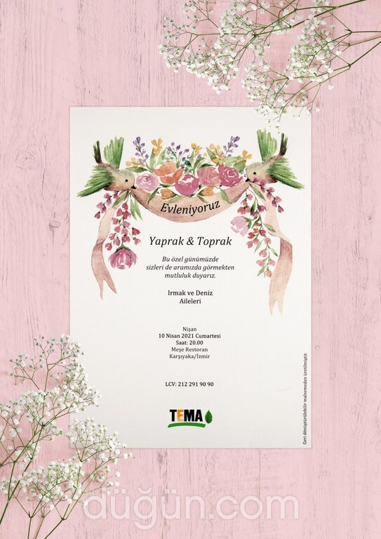 TEMA Vakfı Davetiye