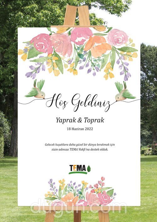 TEMA Vakfı Nikah Kartı ve Magneti