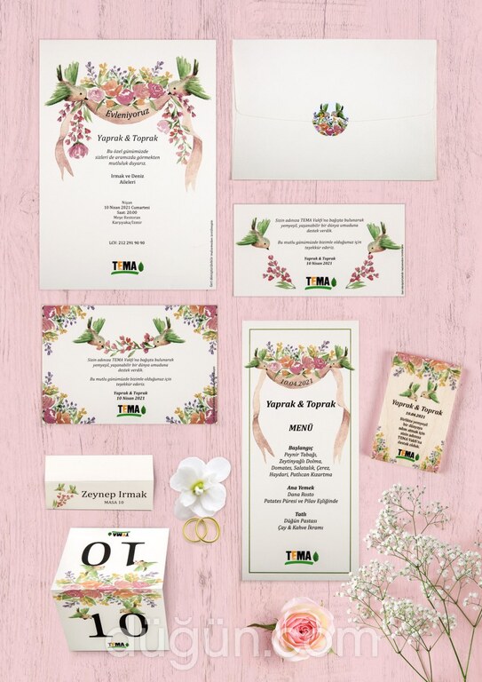 TEMA Vakfı Nikah Kartı ve Magneti