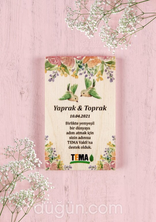 TEMA Vakfı Nikah Kartı ve Magneti