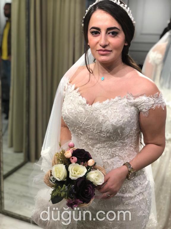 NEW 7 Balık kesim Düşük omuz Romantik gelinlik - 1