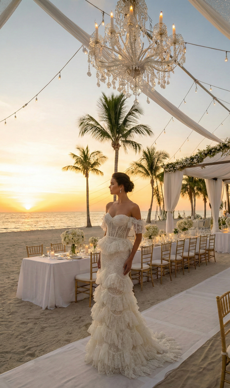 TD - 1-25 Balık Kesim Bohem Tarlatansız Gelinlik 4