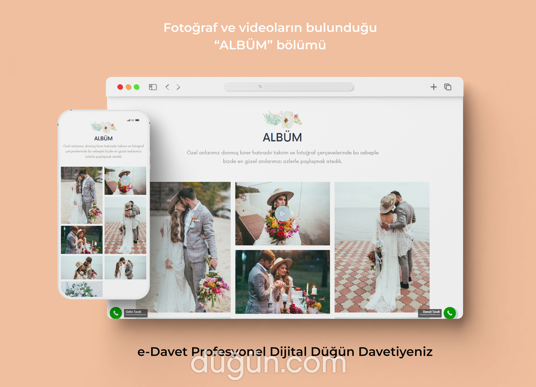 E-Davet Dijital Düğün Davetiyesi